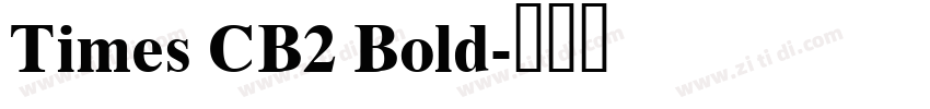 Times CB2 Bold字体转换
